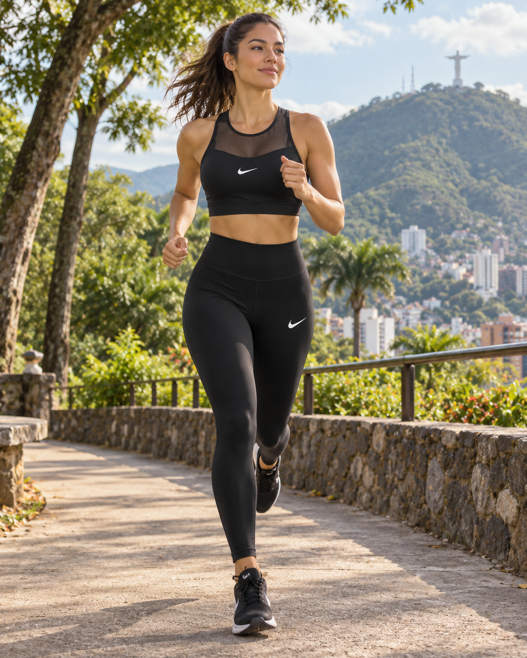 Leggins y top negro