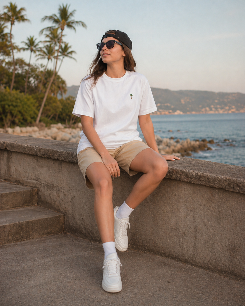 Camiseta En Algodón Peruano 100% Blanca